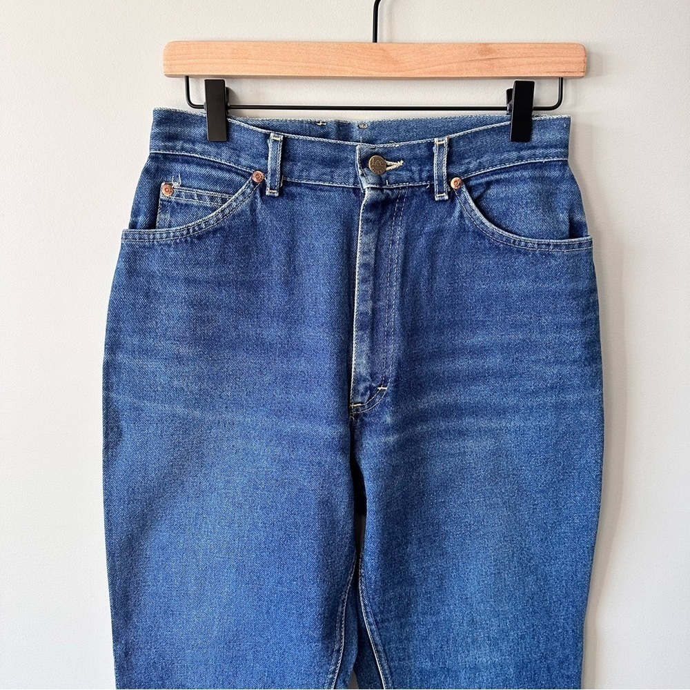 Vintage 80s 90s Lee Riders Jeans 27x32 High Rise USA Made Mom Jeans - Picture 2 of 12